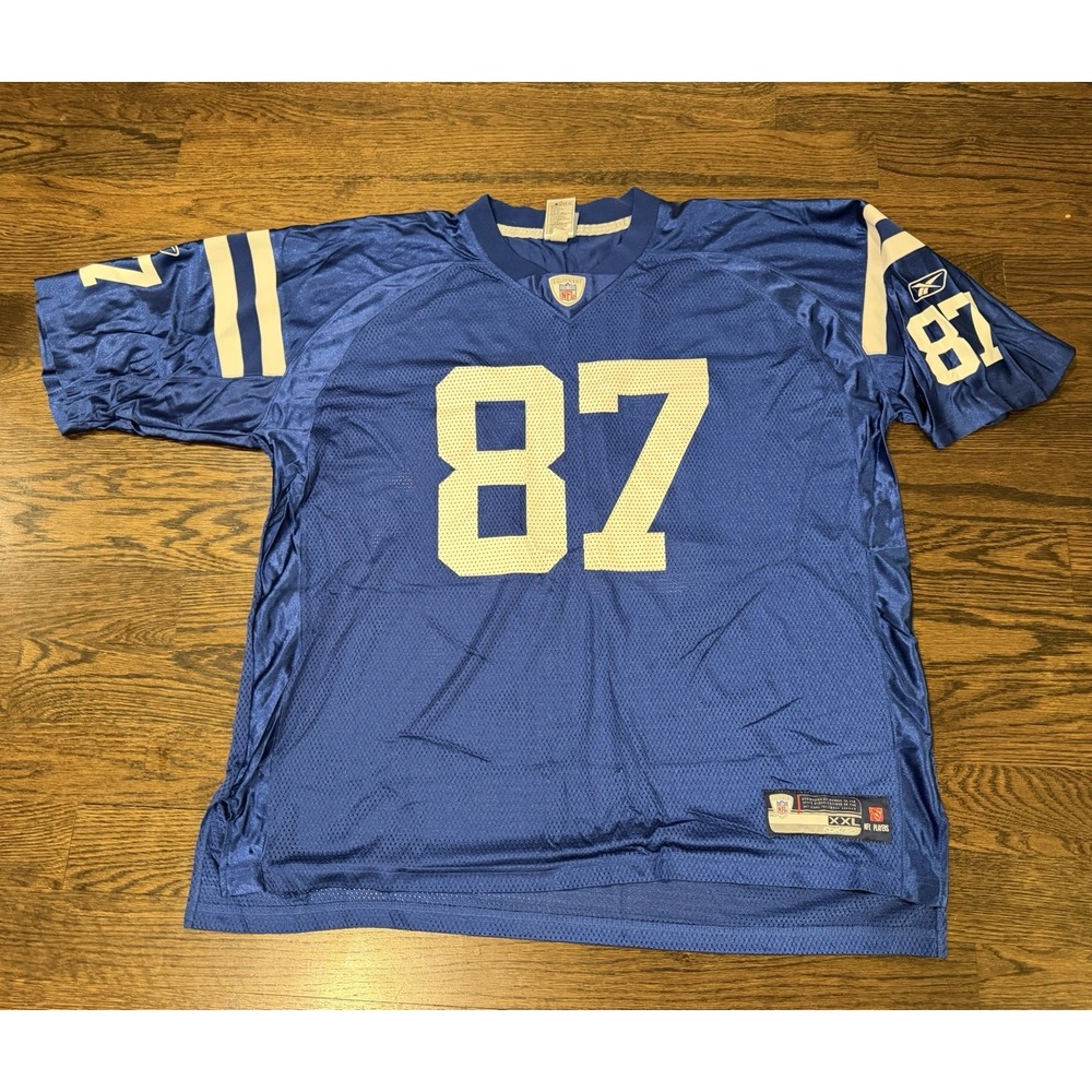 Reebok VINTAGE Reggie Wayne #87 INDIANAPOLIS COLTS Jersey Mens XXL 2XL